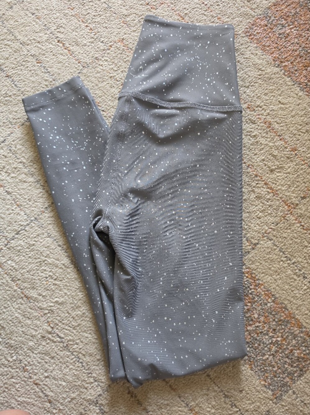Beyond Yoga Alloy Sparkle High Waisted Midi Leggings Size Small